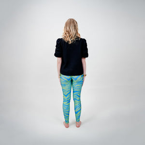 Cras - Katecras Legging zebra Green blue - REUSERS