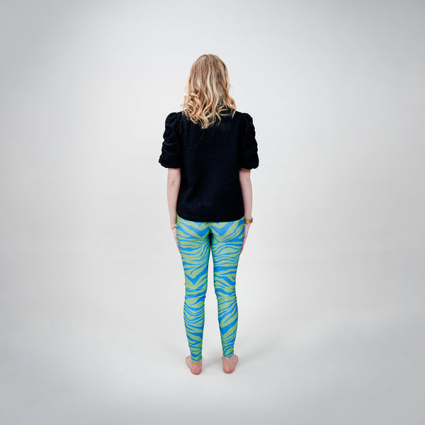 Cras - Katecras Legging zebra Green blue - REUSERS