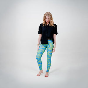 Cras - Katecras Legging zebra Green blue - REUSERS