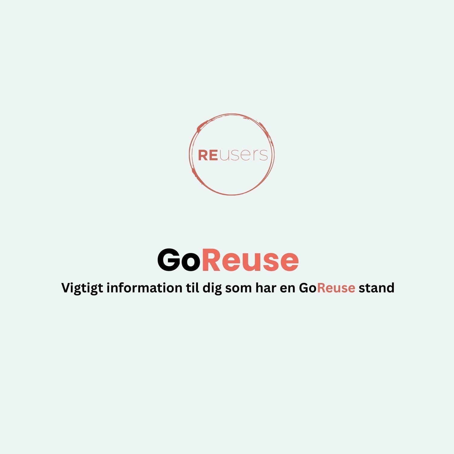 Sådan foregår nedpakning af din GoReuse stand - REUSERS