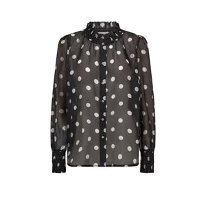 CO' COUTURE DrewCC Dot Shirt Black offwhite - REUSERS