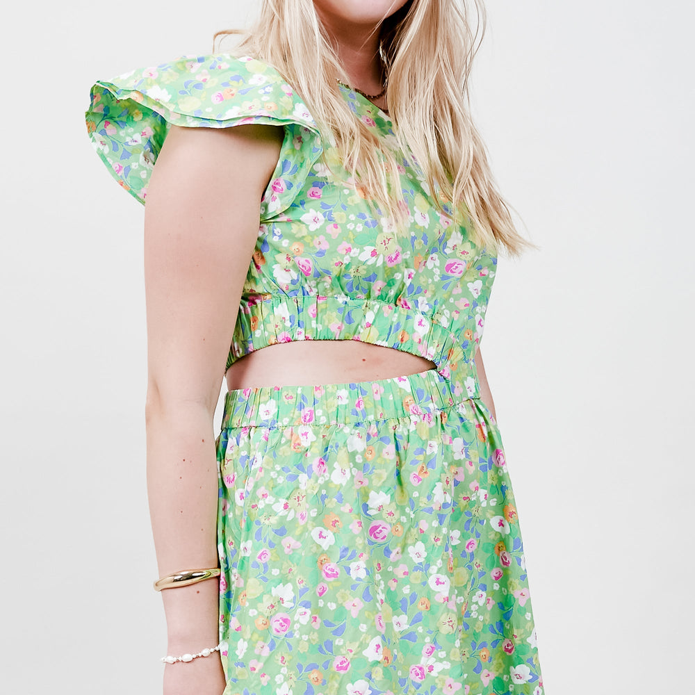Cras - Andrea Kjole – Grøn Blomsterprint - REUSERS