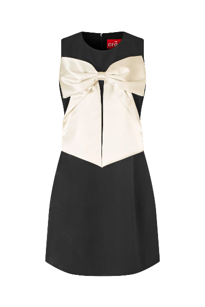 CRAS Bowcras Dress - Black - REUSERS