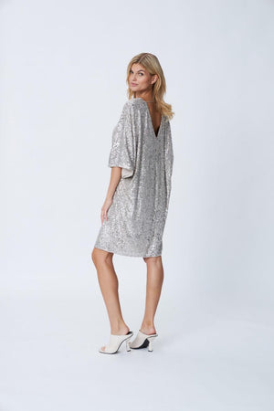 CRAS Hannah Dress – Cream Silver - REUSERS