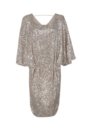 CRAS Hannah Dress – Cream Silver - REUSERS