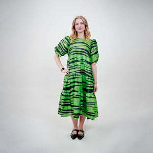 Cras - lili kjole tiger green - REUSERS