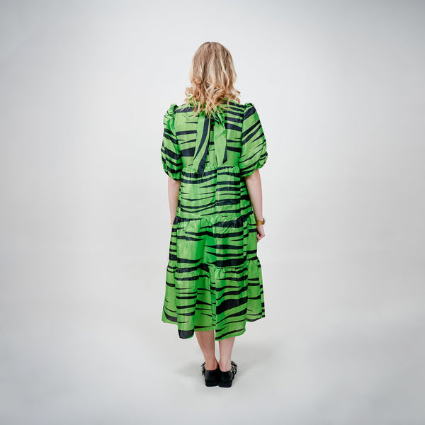 Cras - lili kjole tiger green - REUSERS