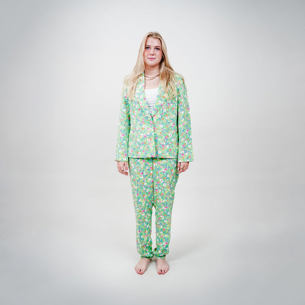 Cras - Mimi Pants – Grøn Blomsterprint - REUSERS