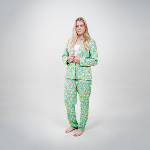 Cras - Mimi Pants – Grøn Blomsterprint - REUSERS