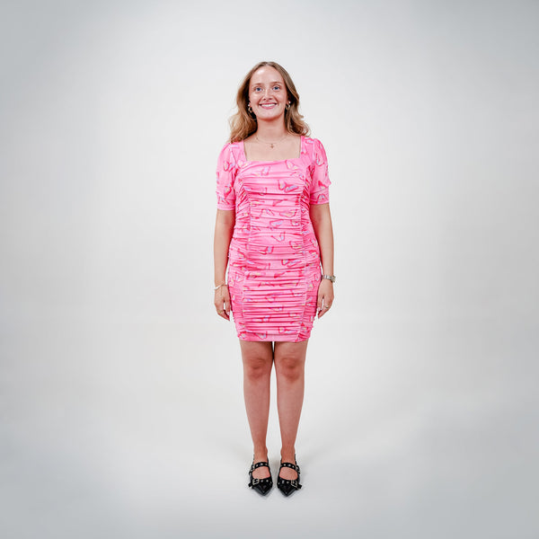 Cras - Tessacras Dress buterfly pink - REUSERS