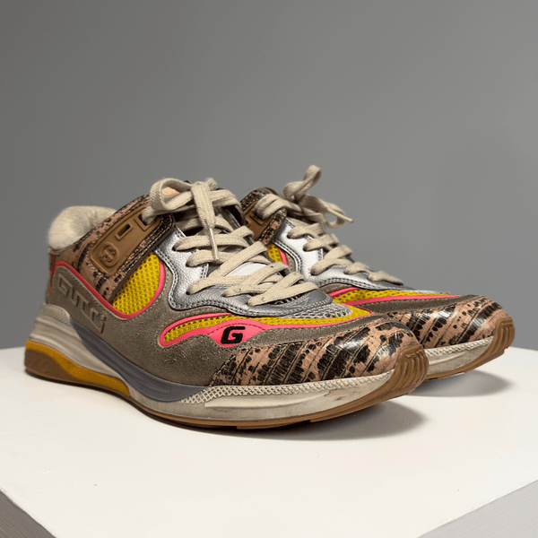 Gucci – Ultraspace Sneakers – Sort og Sølv (str. 38,5) - REUSERS