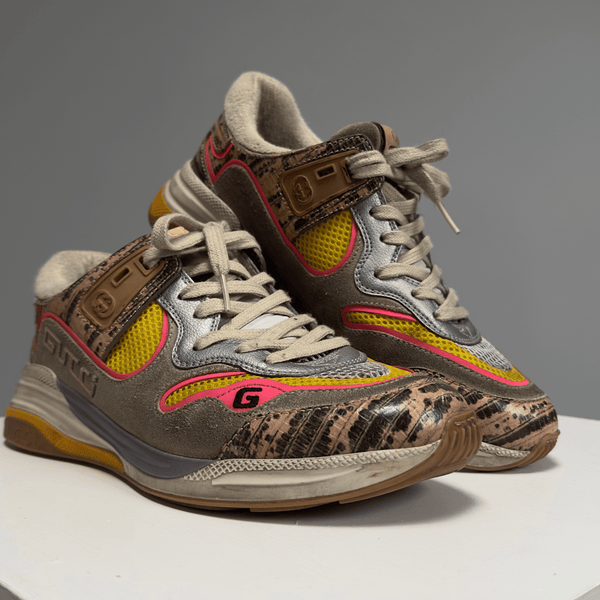 Gucci – Ultraspace Sneakers – Sort og Sølv (str. 38,5) - REUSERS
