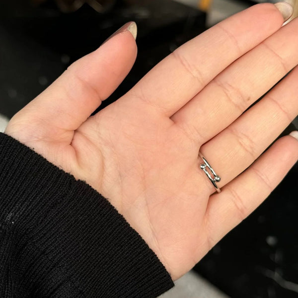 Naja Borre – Felicia Ring Sølv – Justerbar - REUSERS
