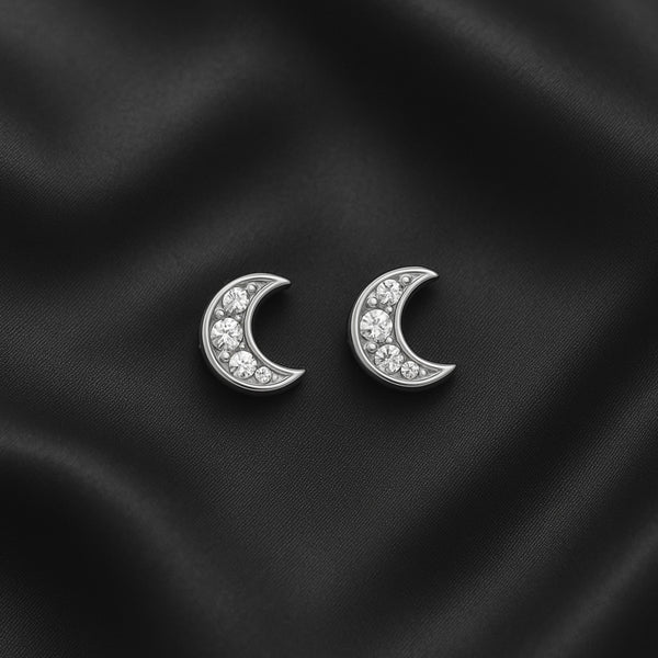 Naja Borre – Moon Sølv Øreringe - REUSERS