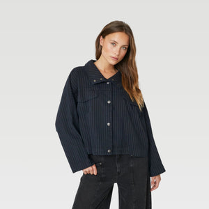 o’Couture – PinCC Wide Box Jacket – Sort - REUSERS