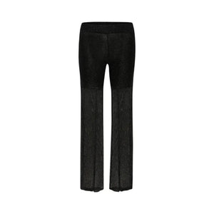 OllyMW Knit Pants – Strik med Glittereffekt – Sort - REUSERS