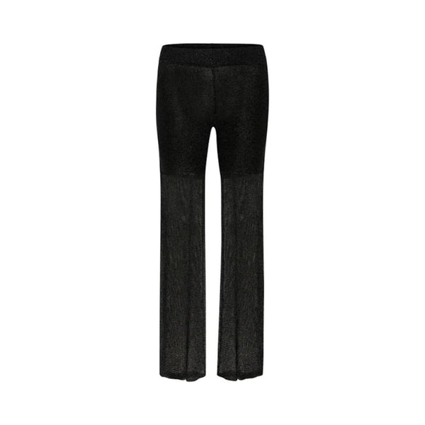 OllyMW Knit Pants – Strik med Glittereffekt – Sort - REUSERS
