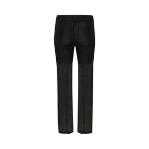 OllyMW Knit Pants – Strik med Glittereffekt – Sort - REUSERS