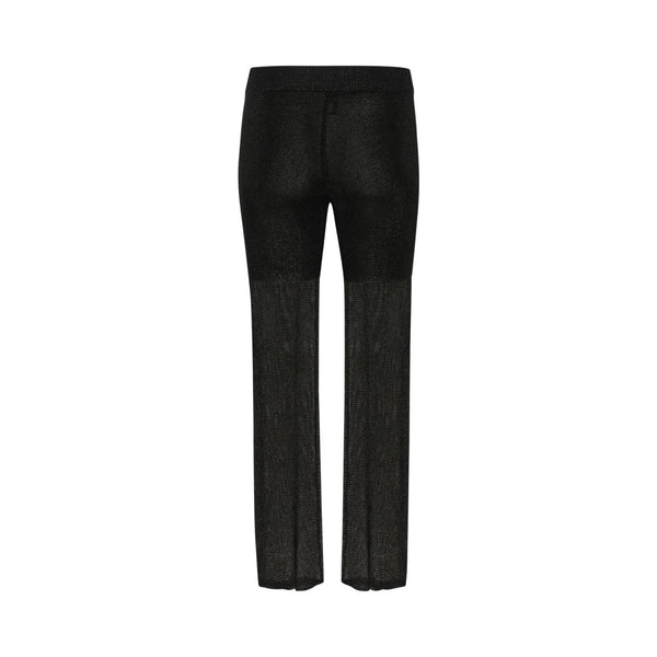 OllyMW Knit Pants – Strik med Glittereffekt – Sort - REUSERS