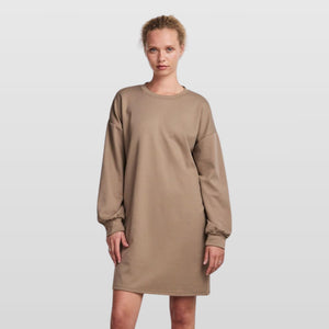 Pieces – Jacy Sweat Dress – Fossil - REUSERS
