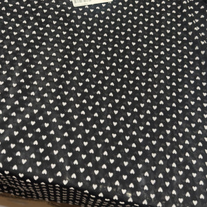 Pieces PCLINE LS high neck top Black/Hearts - REUSERS