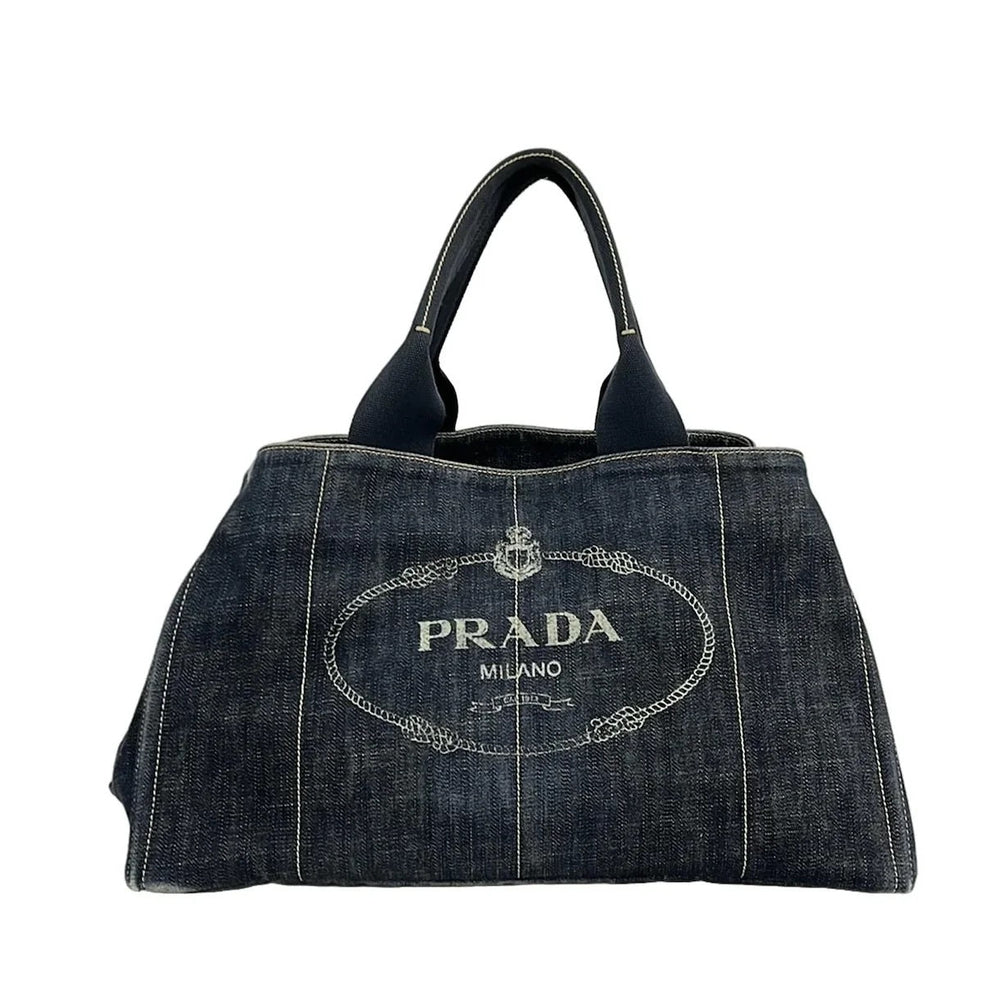 Prada Canapa Denim Tote - REUSERS