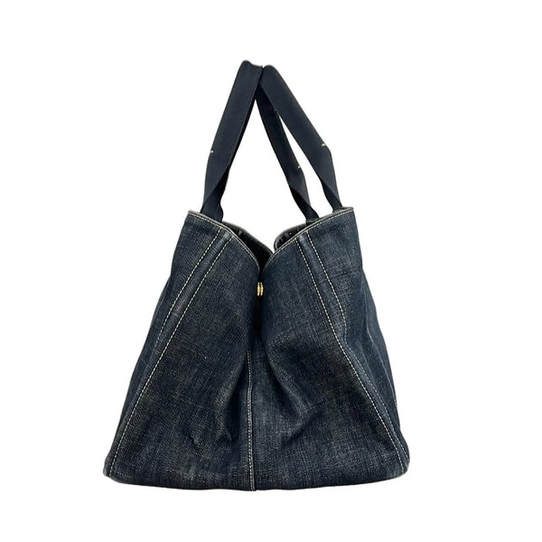 Prada Canapa Denim Tote - REUSERS