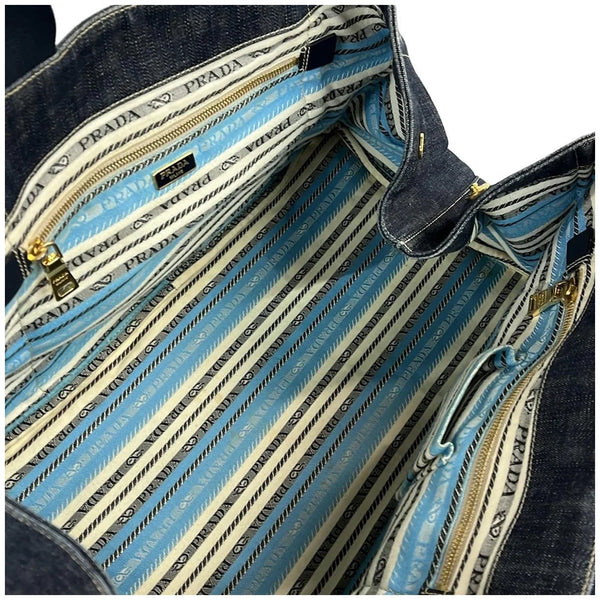 Prada Canapa Denim Tote - REUSERS
